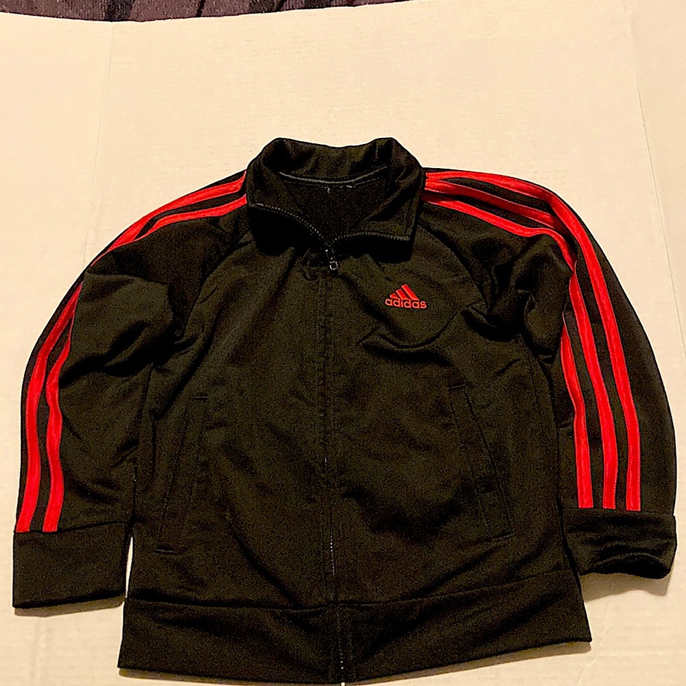 Adidas Jacket 3T Toddler’s jacket. Black and red.